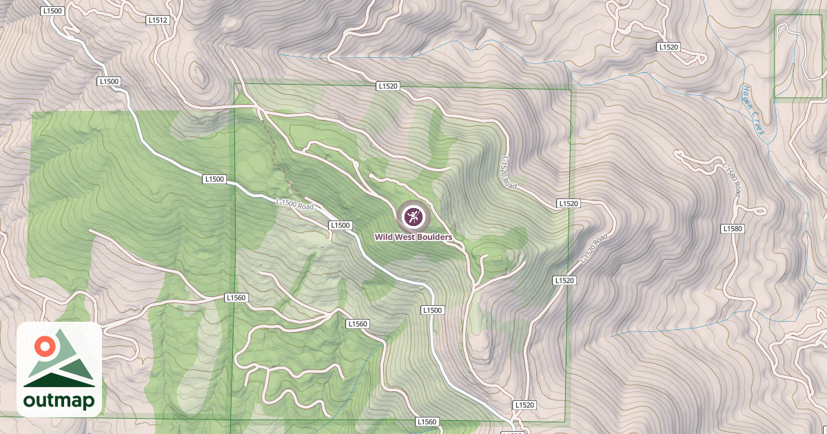 Map of Wild West Boulders