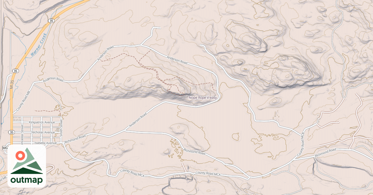 Map of Nope Rope
