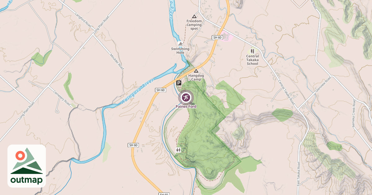 Map of Paines Ford