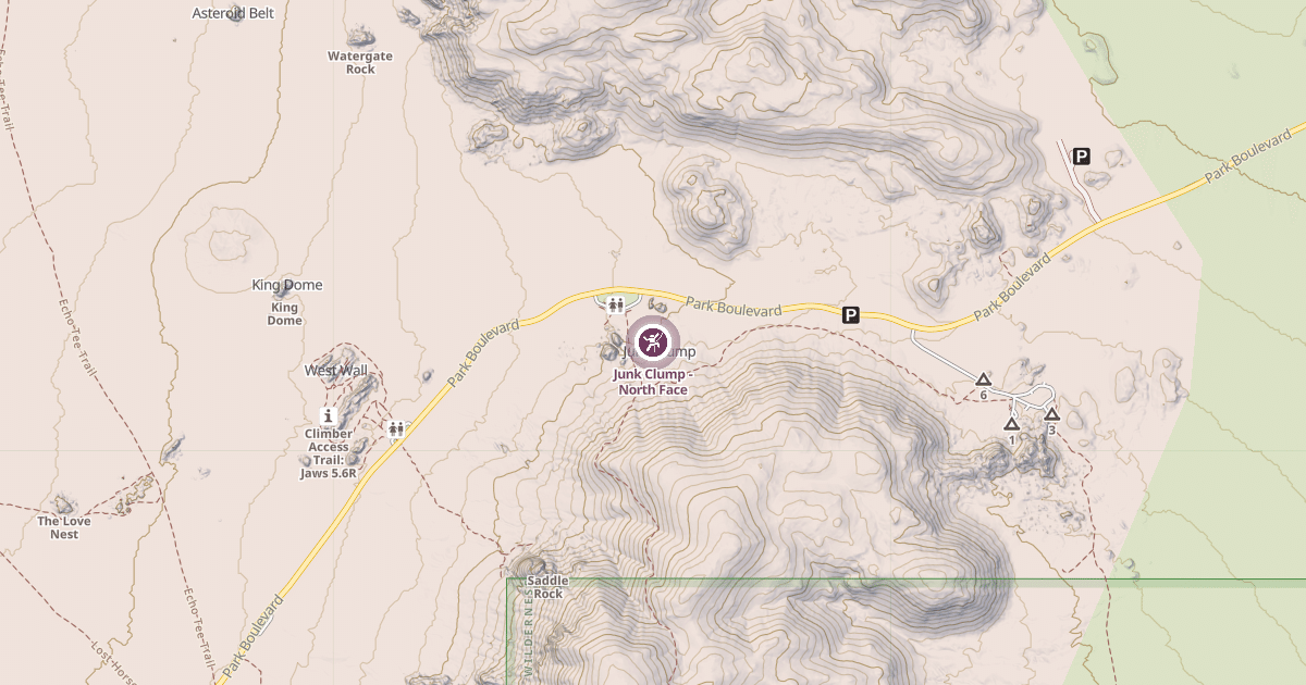 Map preview of Junk Clump - North Face