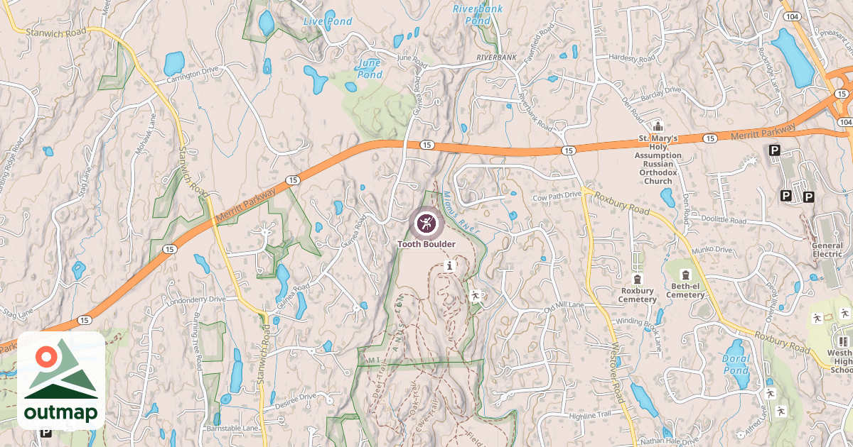 Map of Tooth Boulder