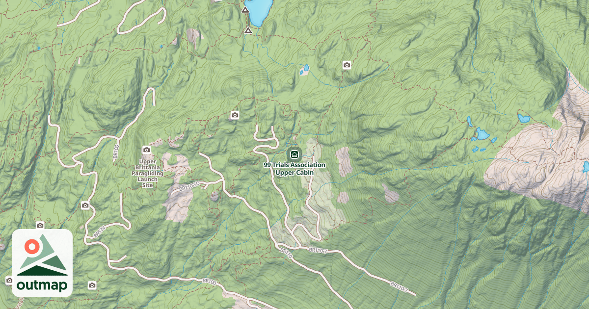 Map of 99 Trials Association Upper Cabin
