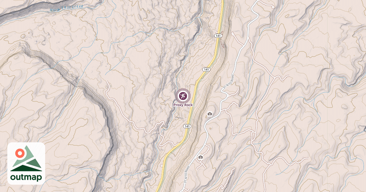 Map of Proxy Rock