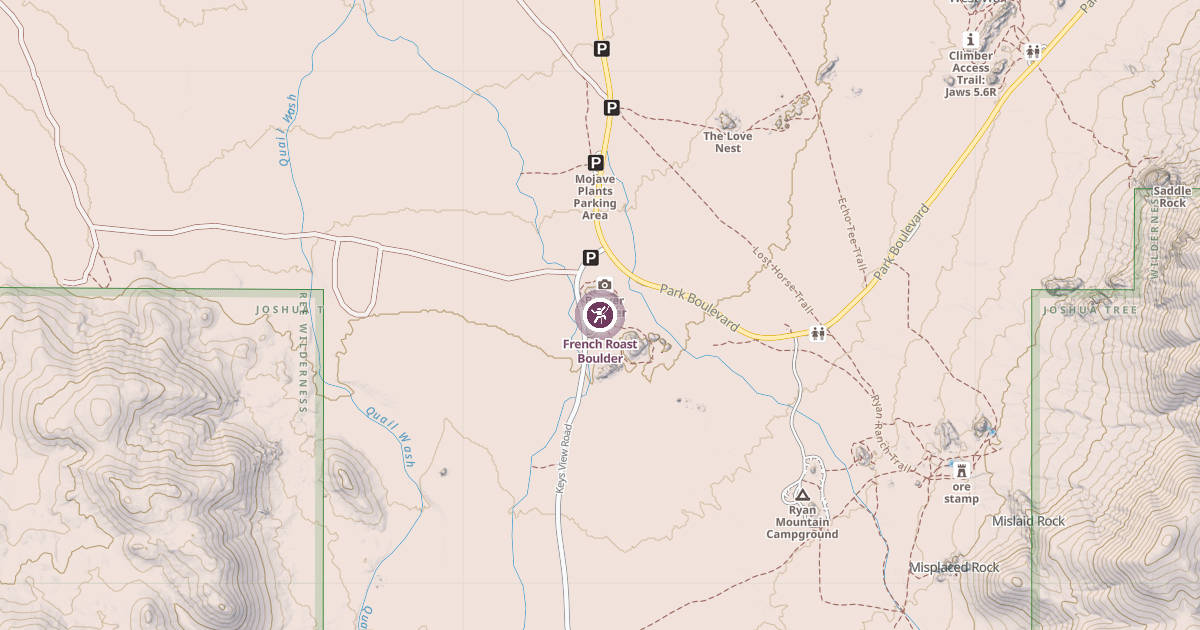 Map preview of French Roast Boulder