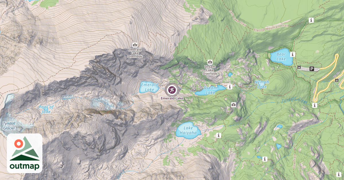 Map of Emerald Lake