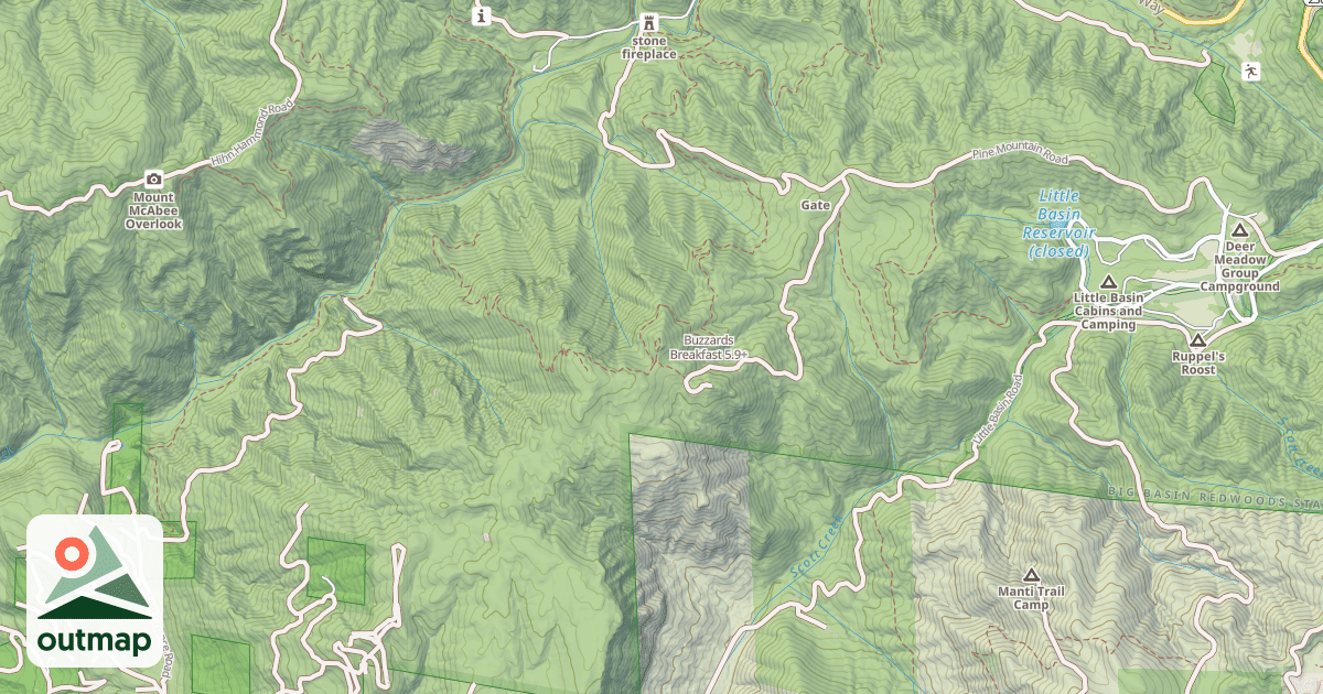 Map of Buzzards Breakfast