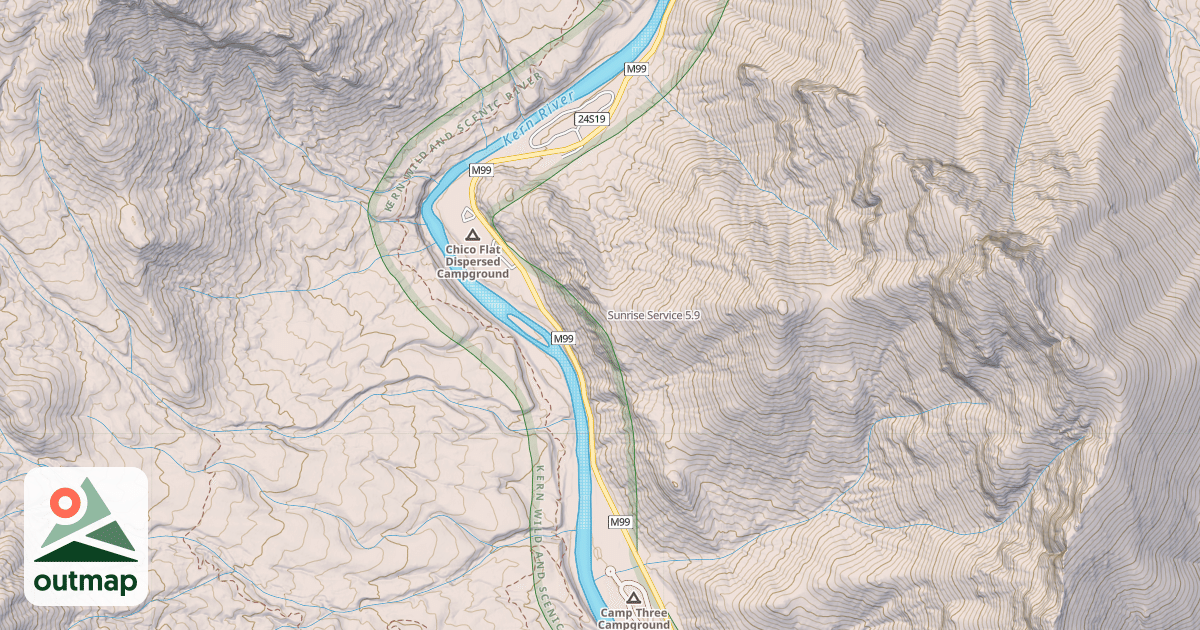 Map of Sunrise Service