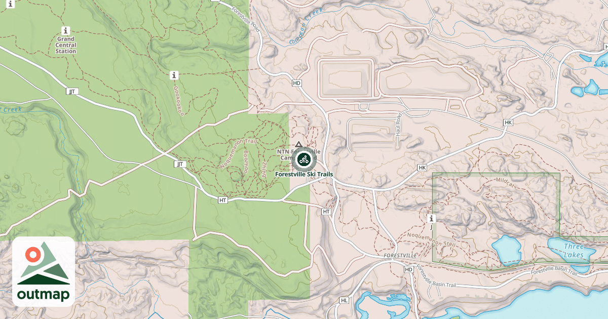 Map of Forestville Ski Trails