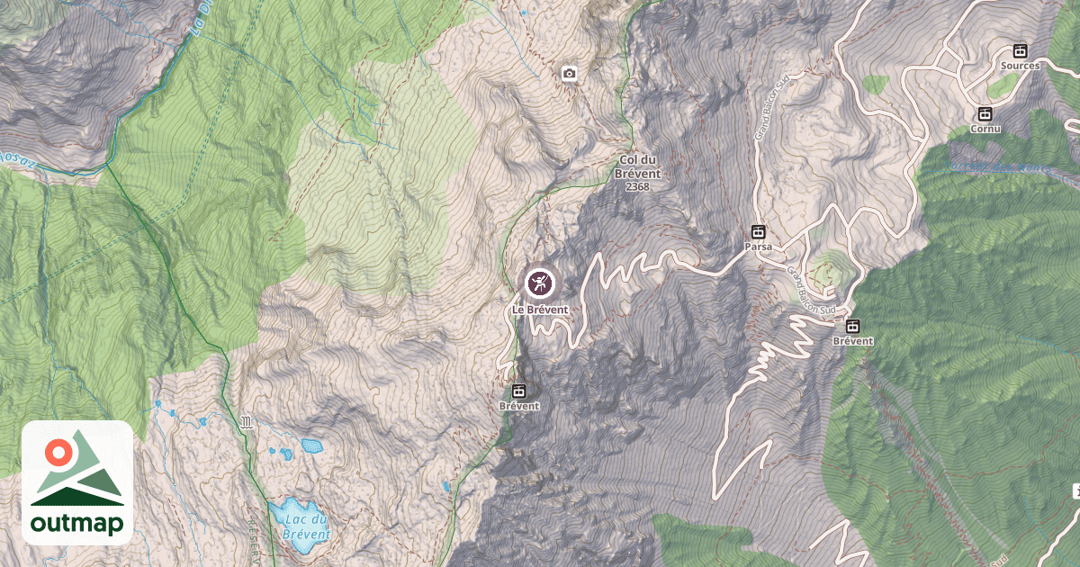 Map of Le Brévent