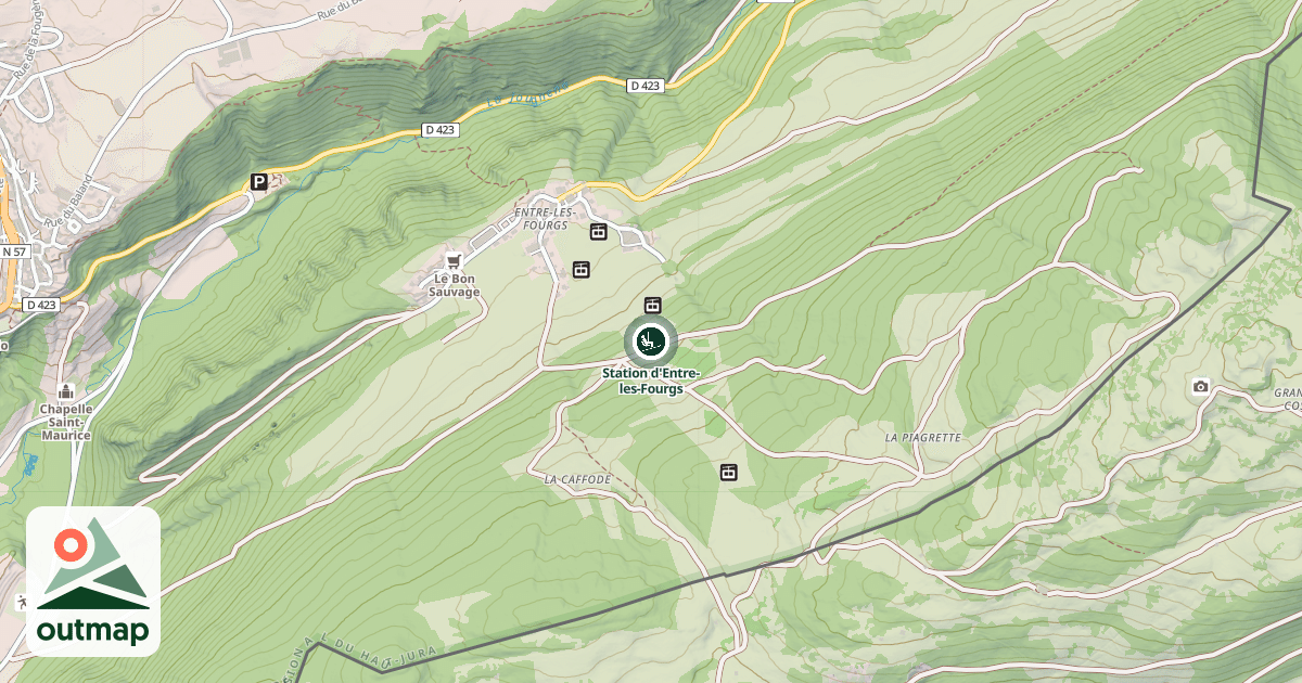 Map of Station d'Entre-les-Fourgs