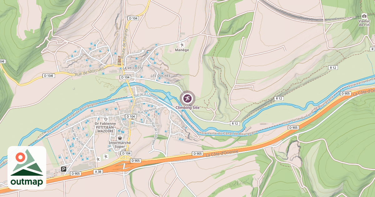 Map of Climbing Site