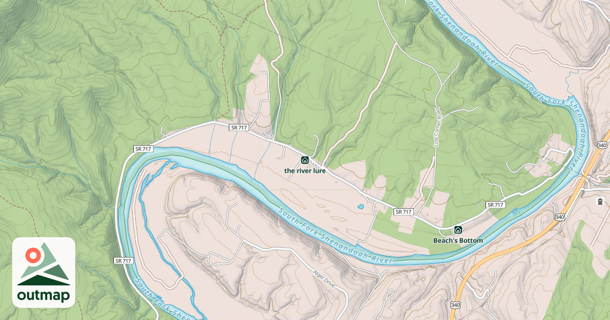 Map of the river lure