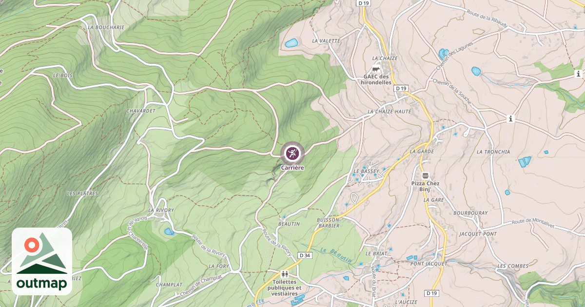 Map of Carrière