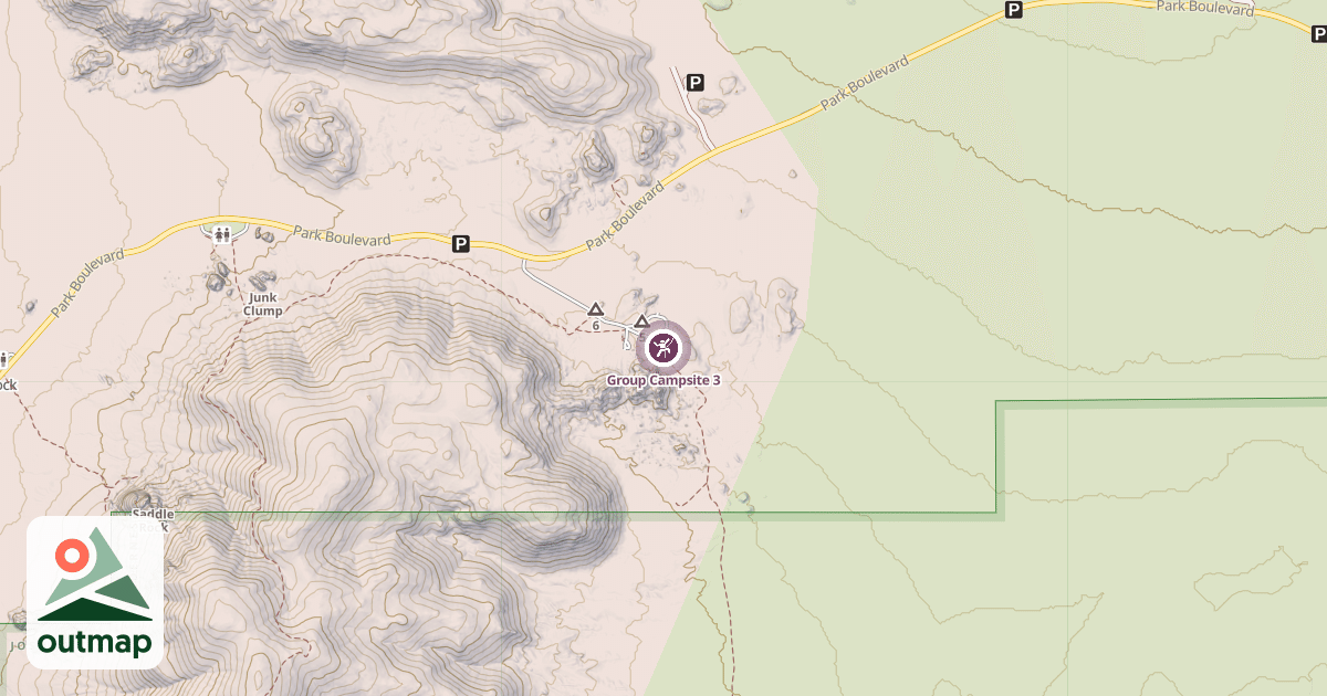 Map of Group Campsite 3