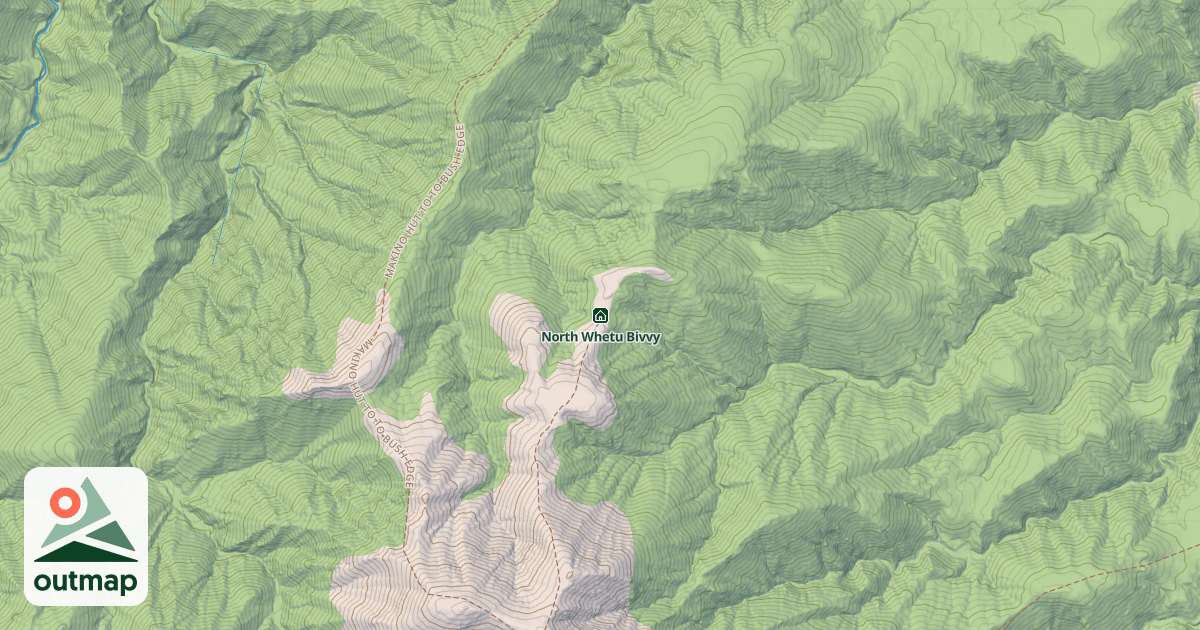 Map of North Whetu Bivvy