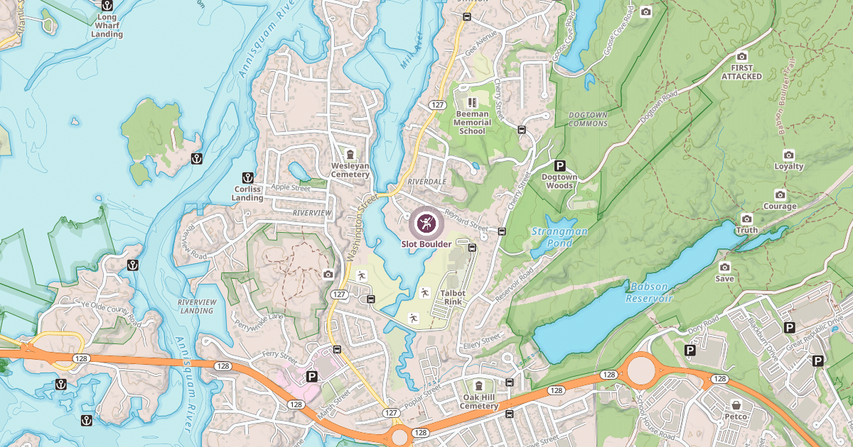 Map preview of Slot Boulder