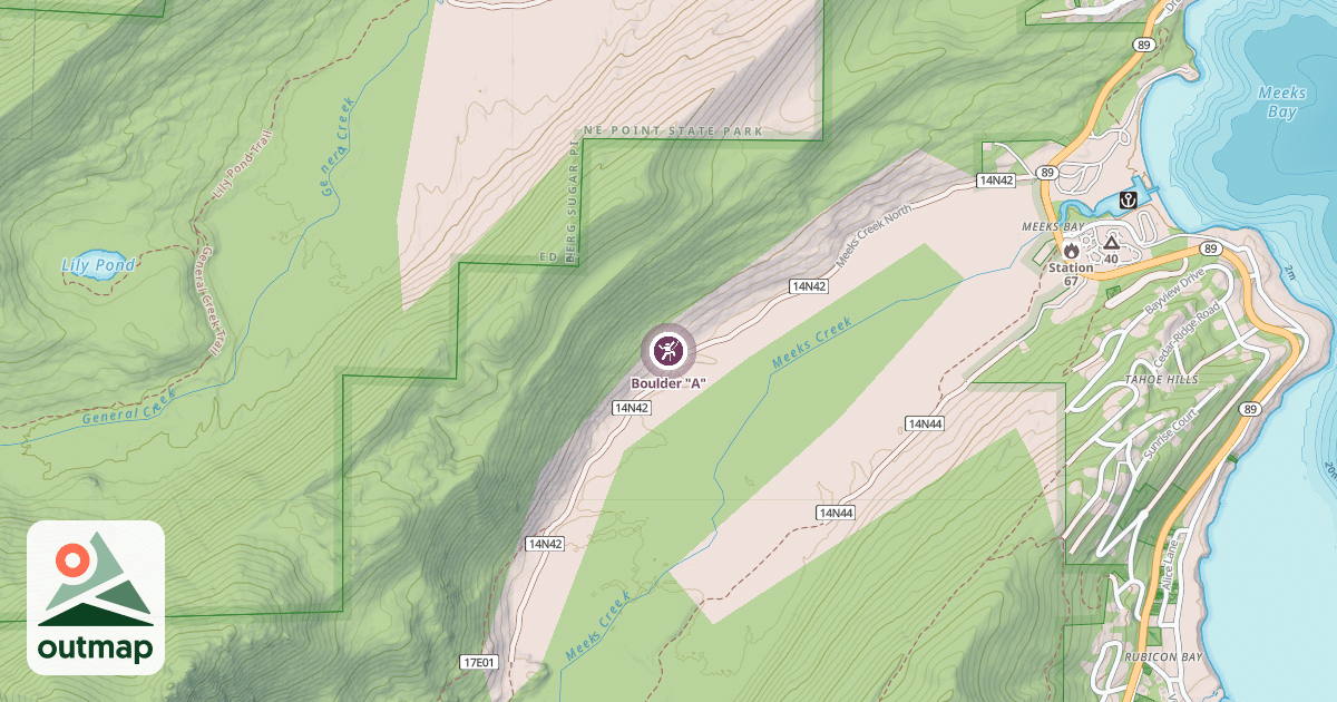 Map of Boulder "A"