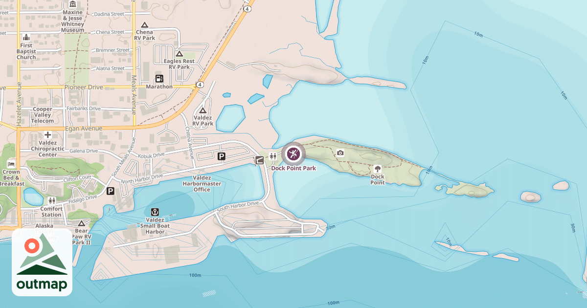Map of Dock Point Park