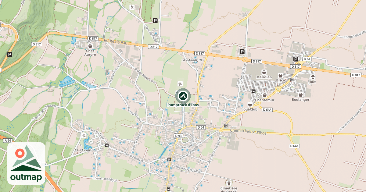 Map of Pumptrack d'Ibos