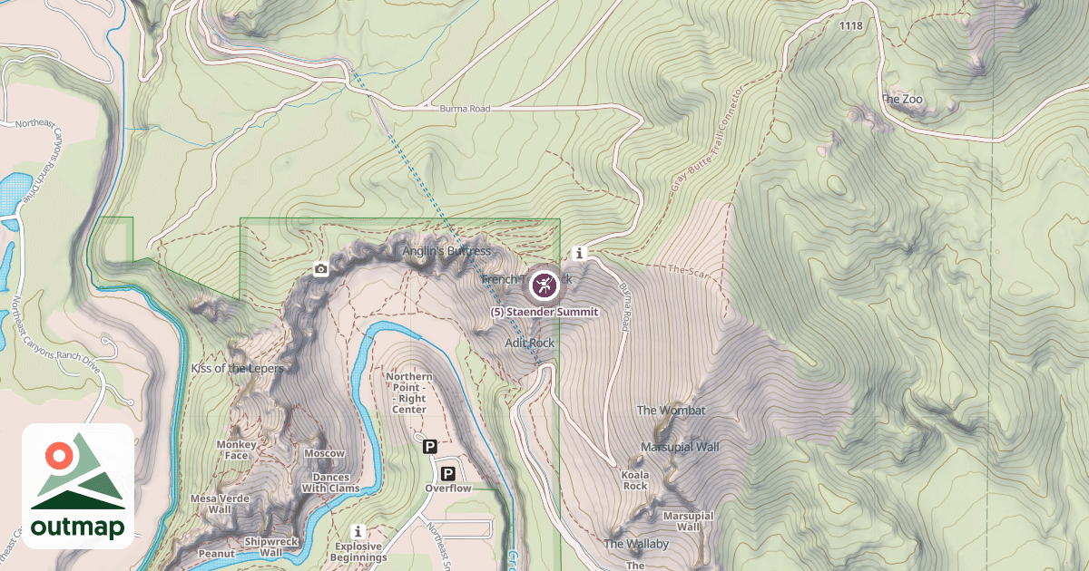 Map of (5) Staender Summit