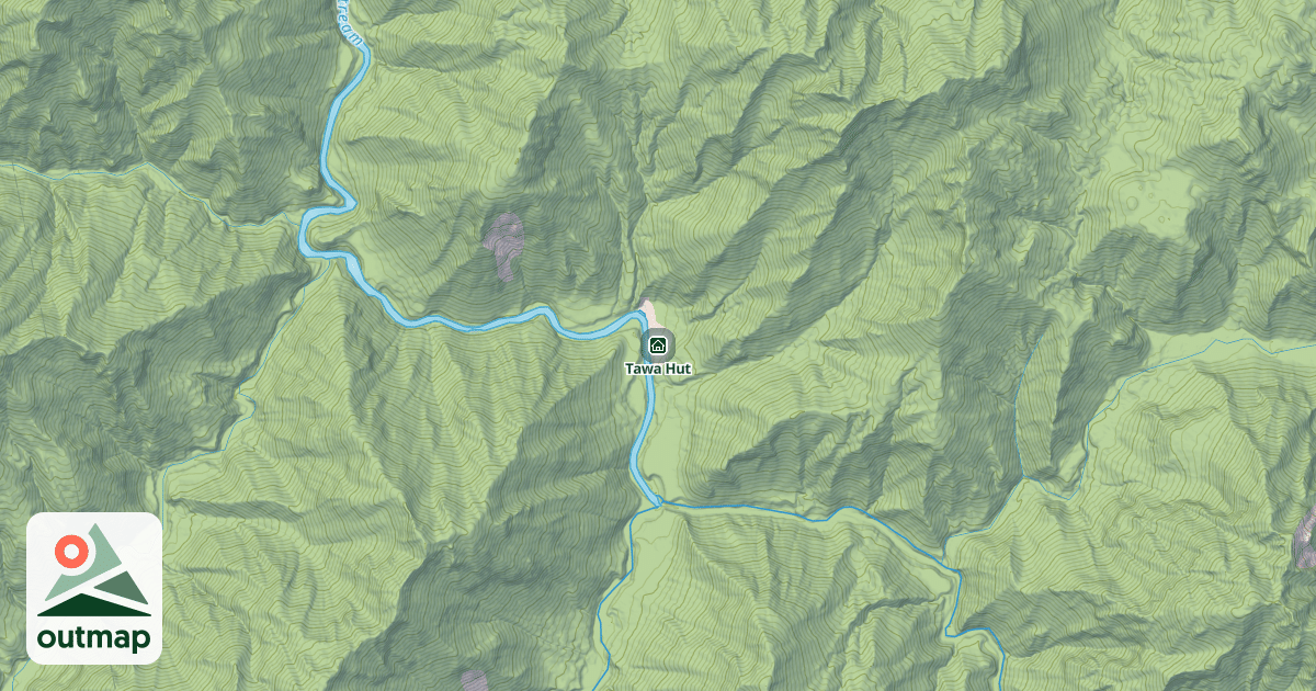 Map of Tawa Hut