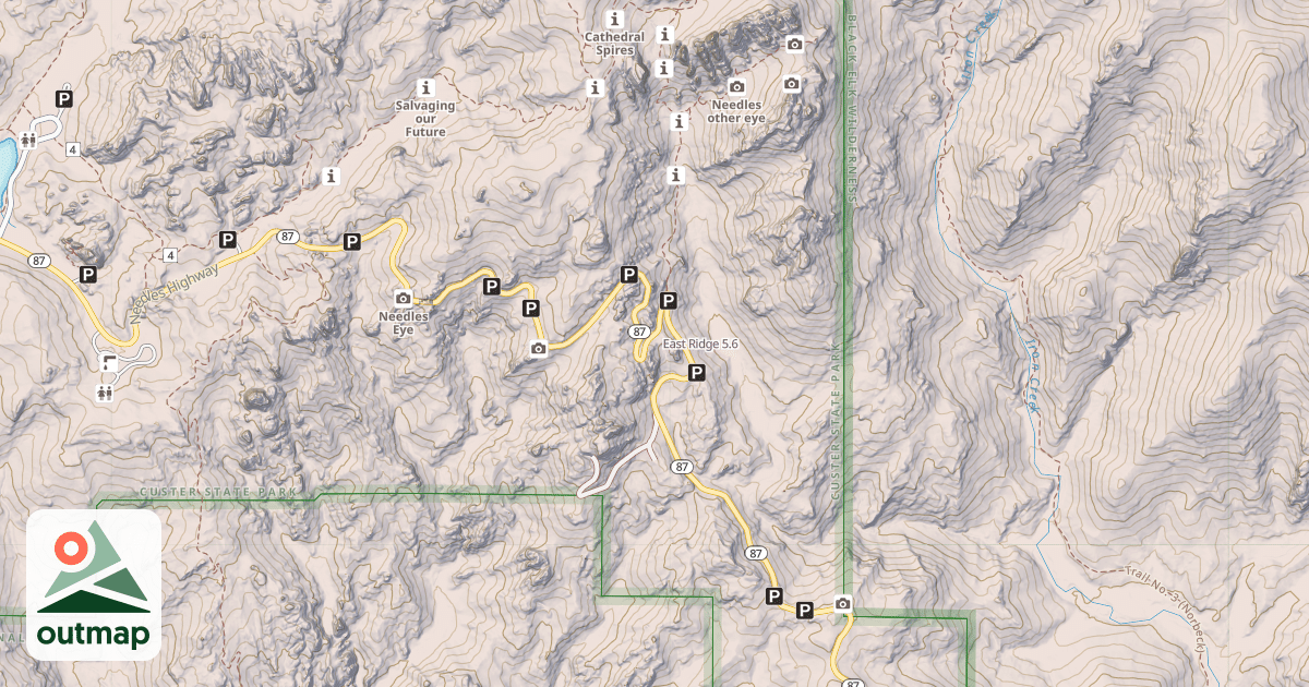 Map of East Ridge