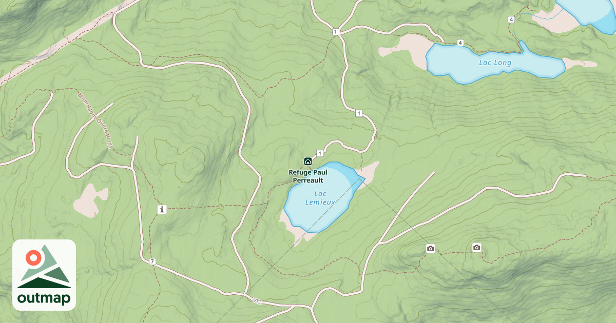 Map of Refuge Paul Perreault