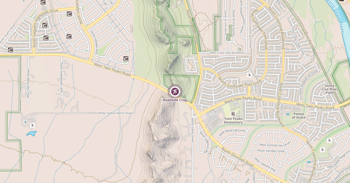 Map preview of Roadside Crag