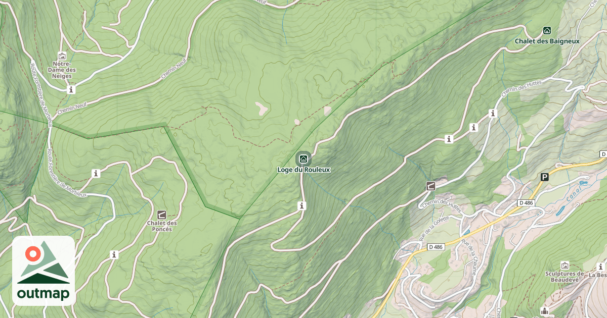 Map of Loge du Rouleux