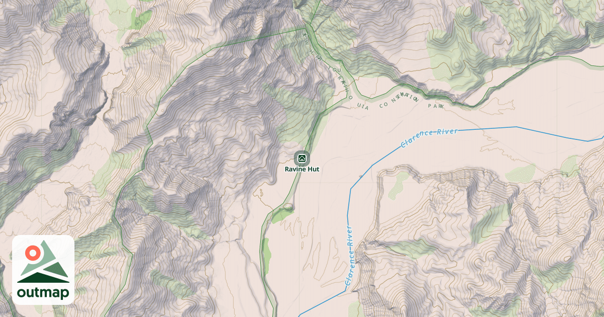 Map of Ravine Hut