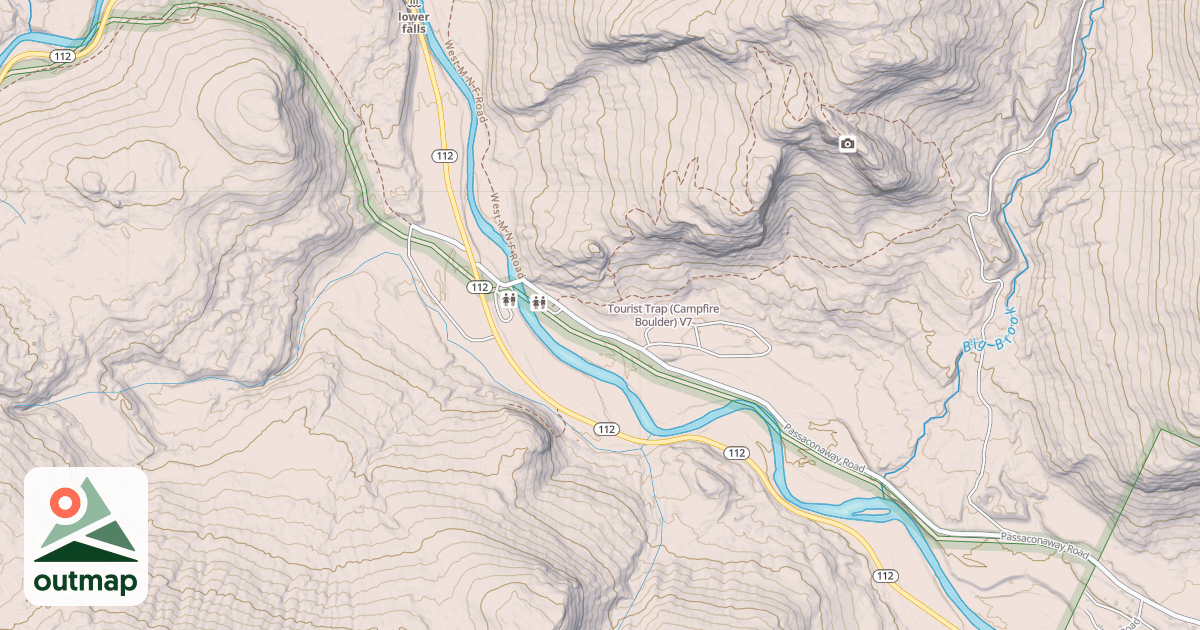 Map of Tourist Trap (Campfire Boulder)