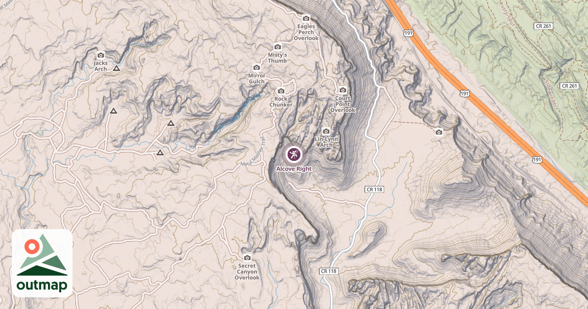 Map of Alcove Right