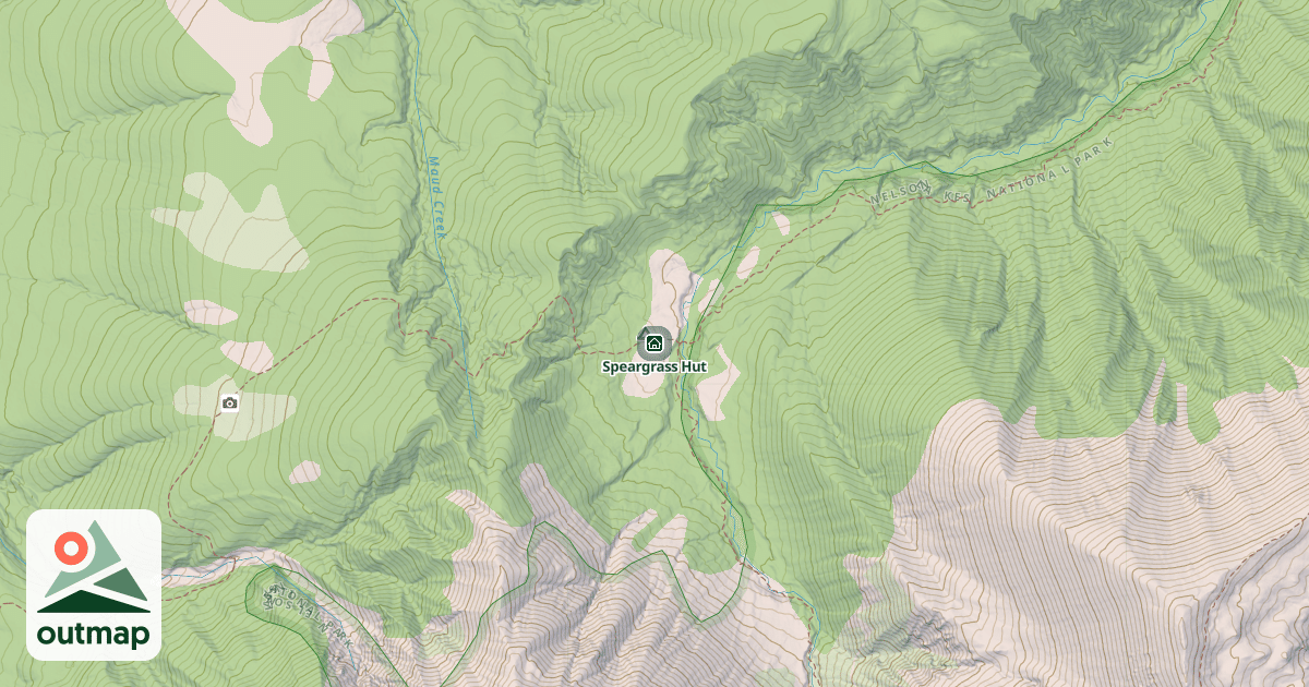 Map of Speargrass Hut