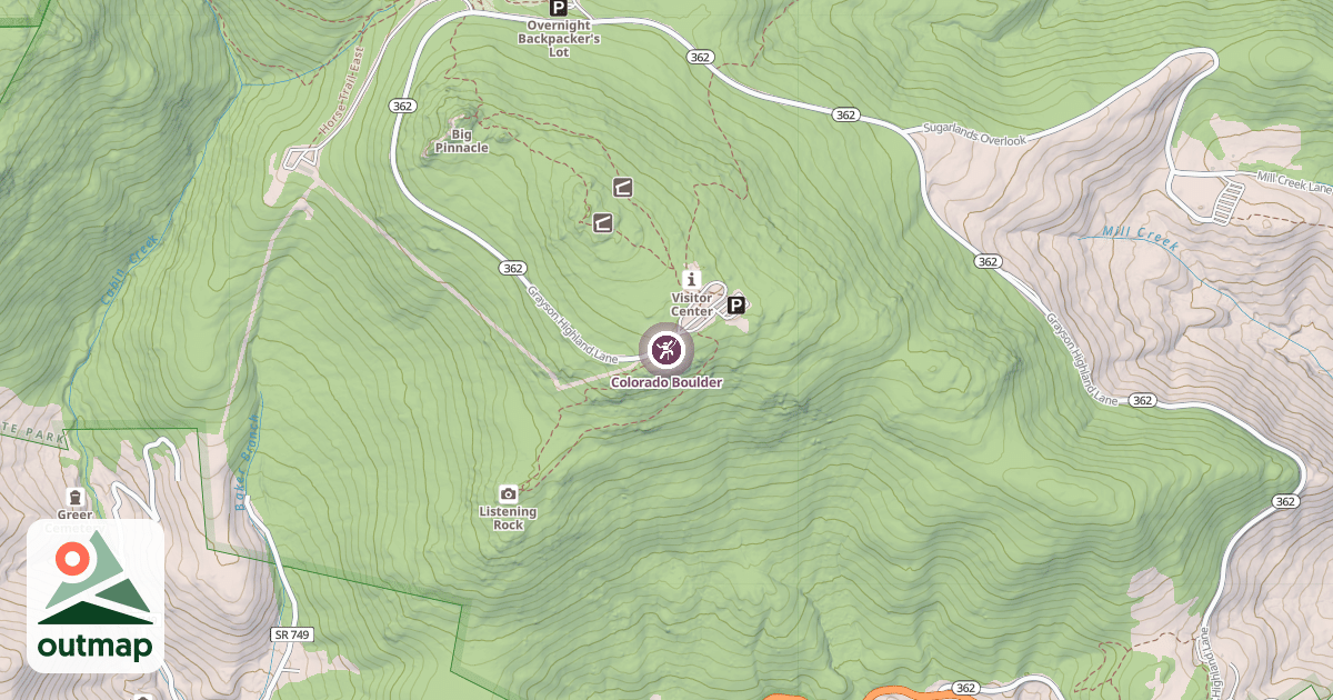 Map of Colorado Boulder