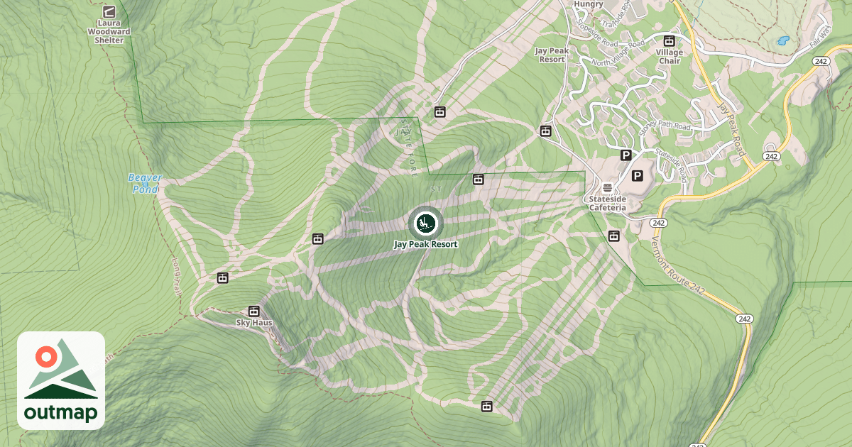 Map of Jay Peak Resort