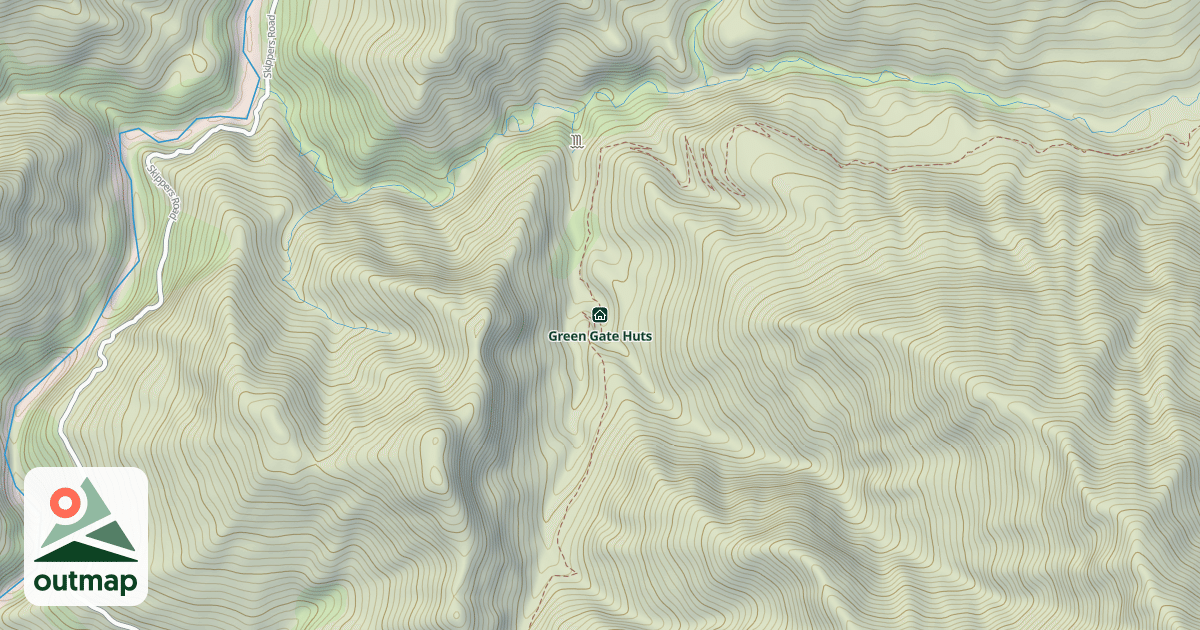 Map of Green Gate Huts