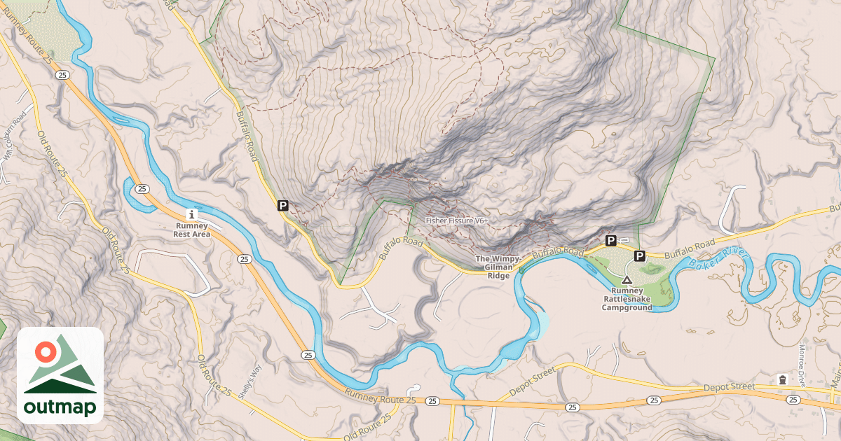 Map of Fisher Fissure