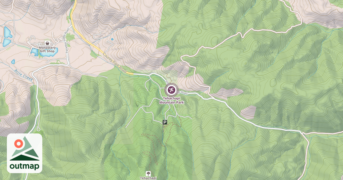 Map of Tehachapi Mountain Park