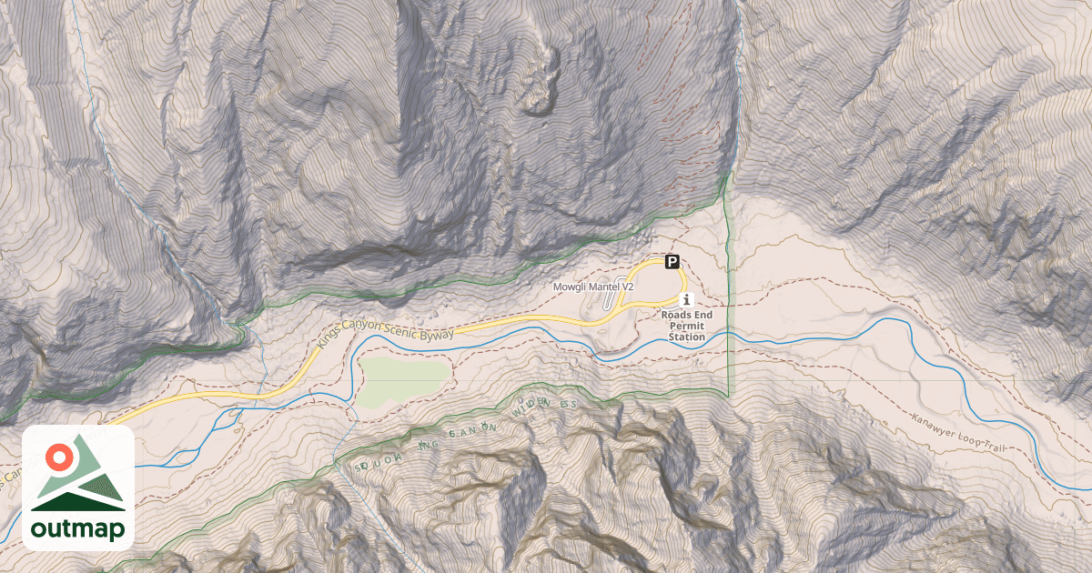 Map of Mowgli Mantel