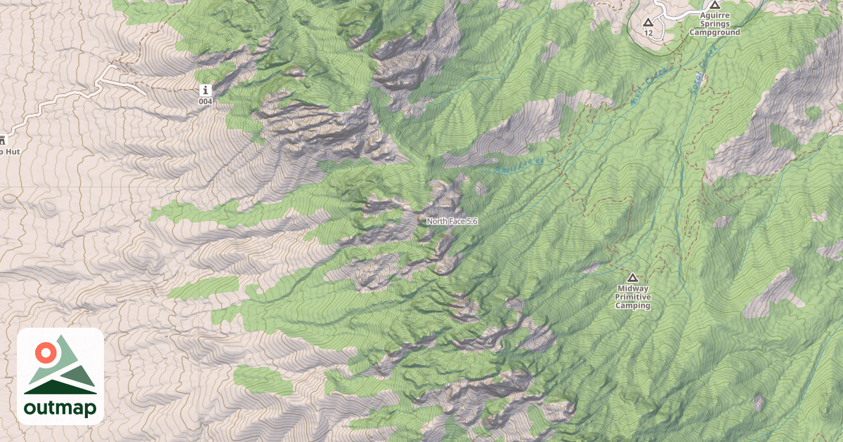 Map of North Face