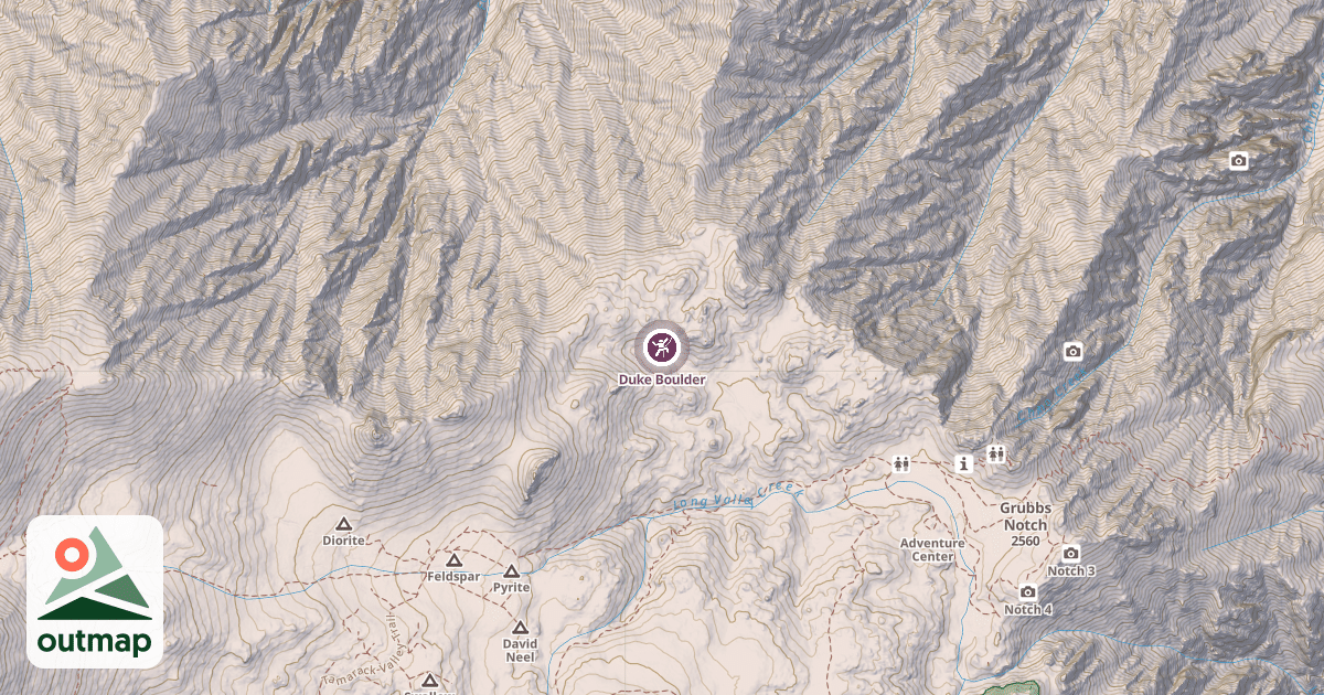 Map of Duke Boulder