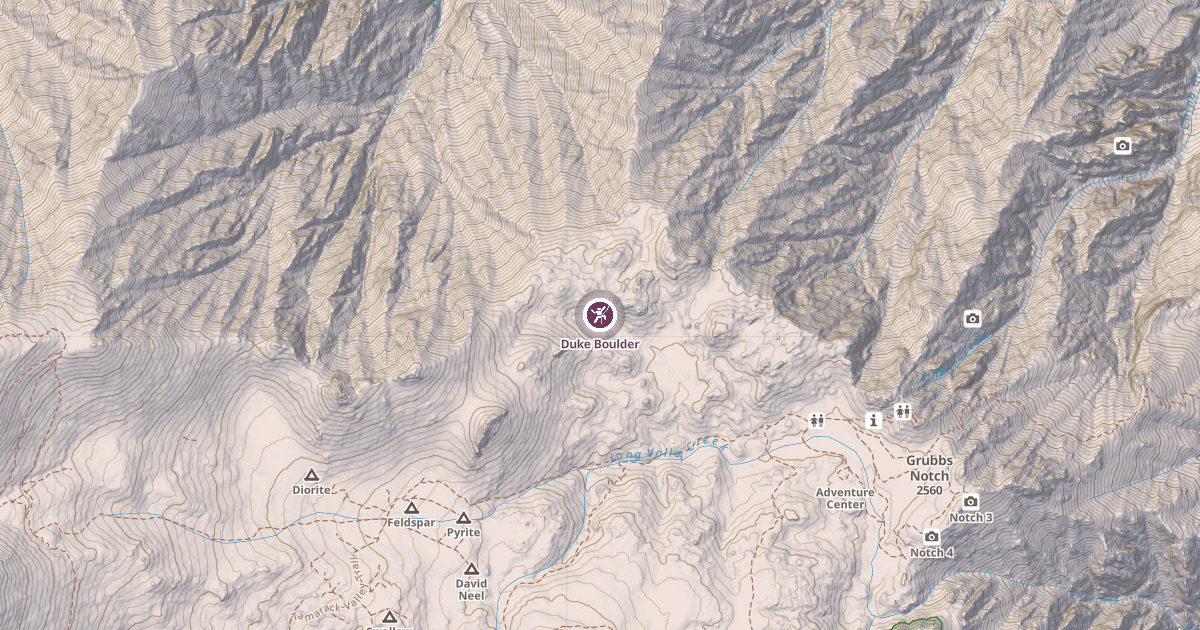 Map preview of Duke Boulder
