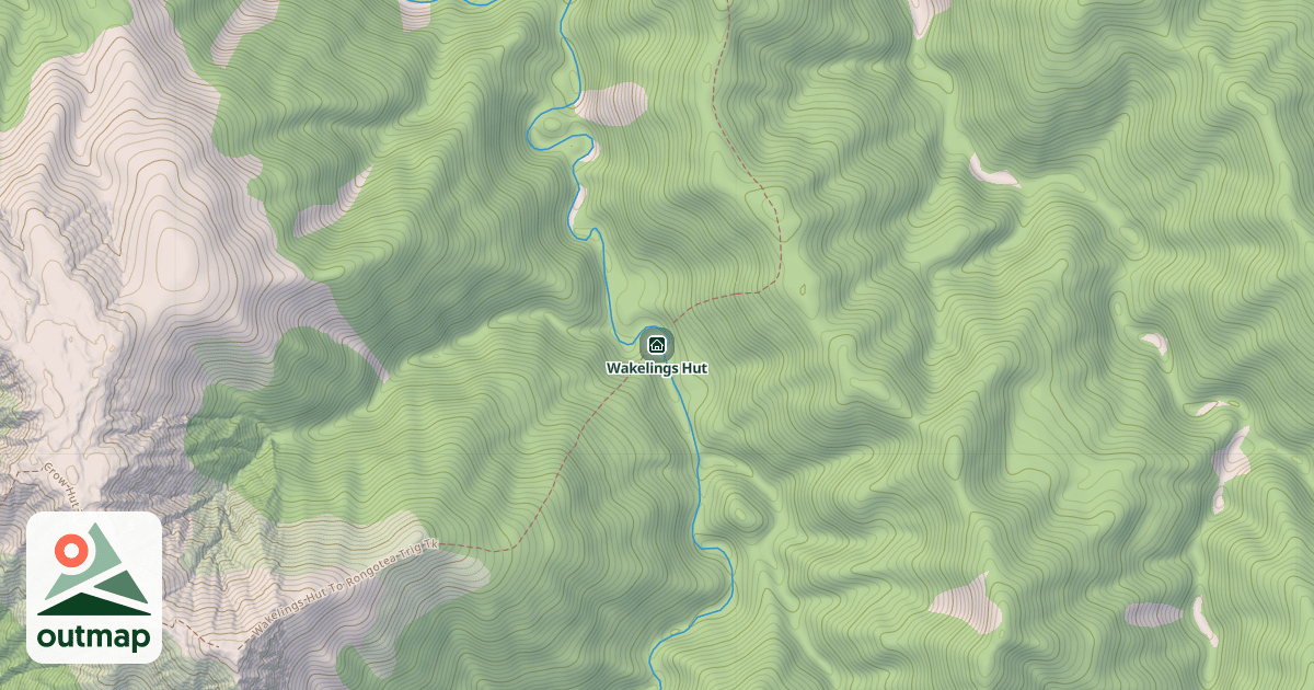 Map of Wakelings Hut