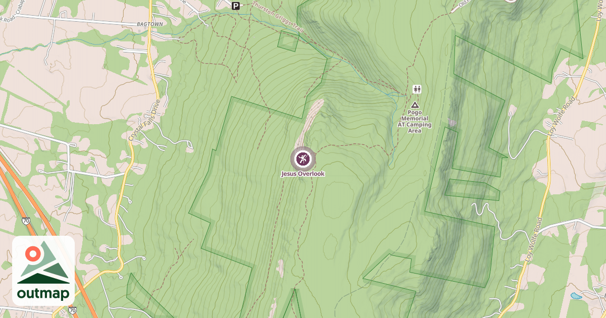 Map of Jesus Overlook
