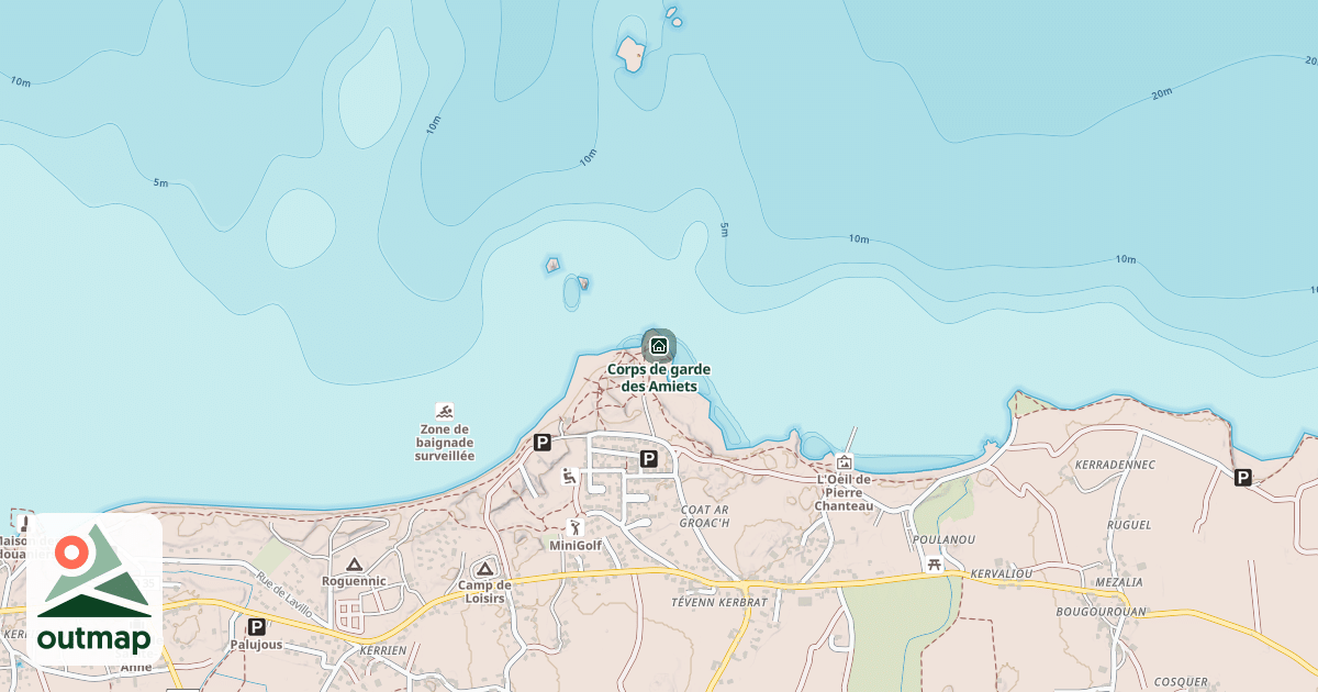 Map of Corps de garde des Amiets