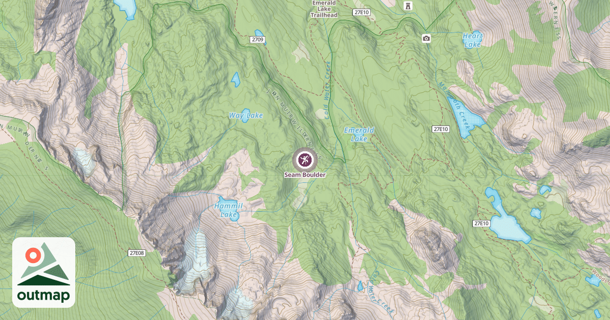Map of Seam Boulder