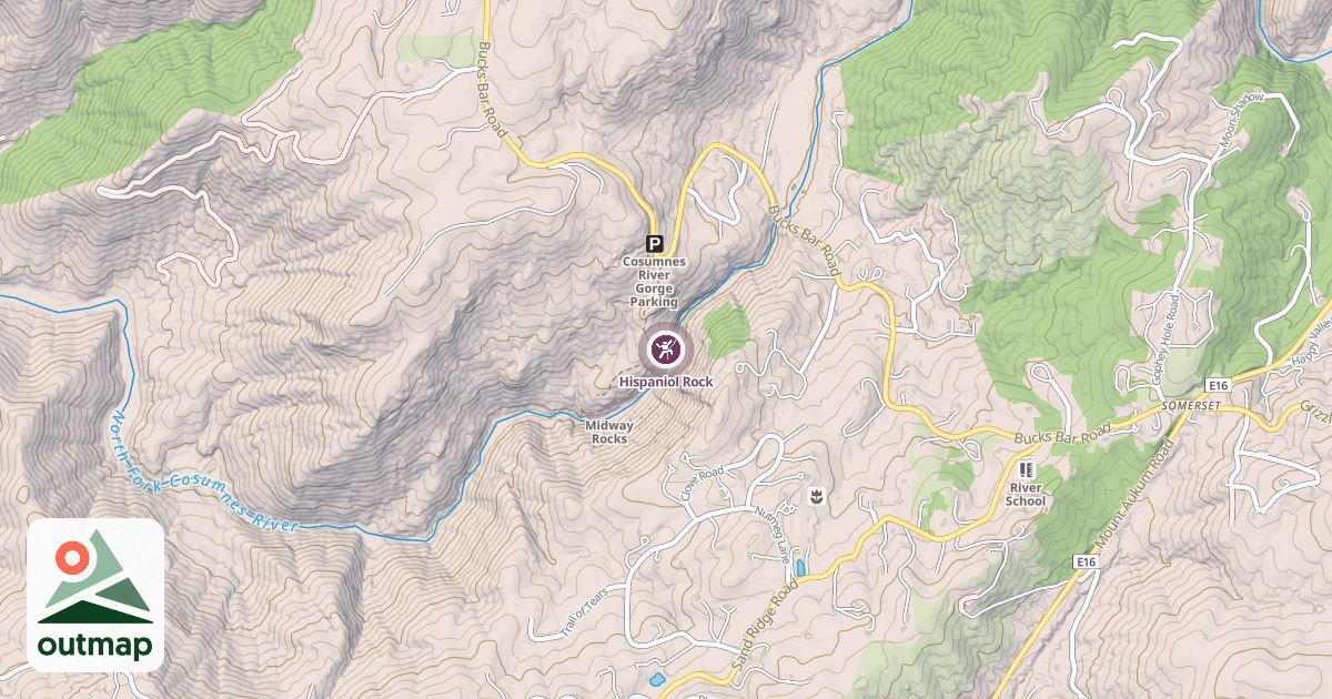 Map of Hispaniol Rock