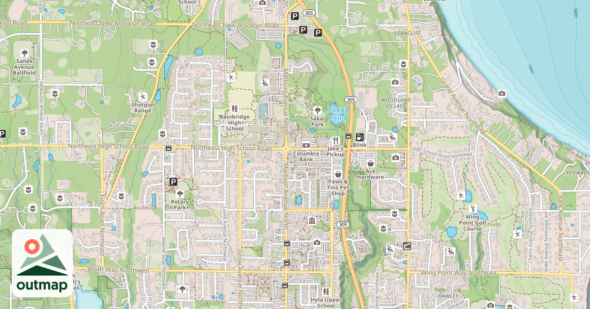 Map of Pavillion