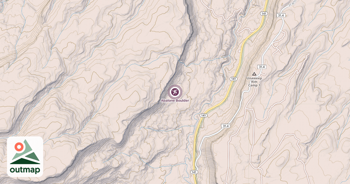 Map of Abalone Boulder