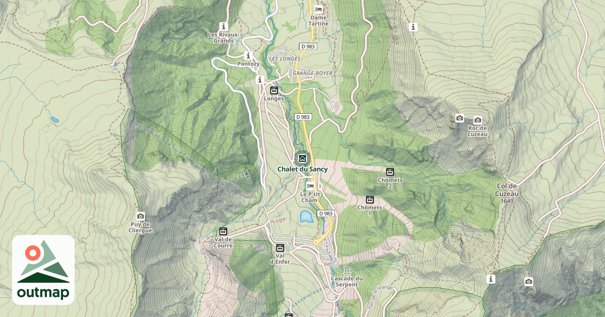 Map of Chalet du Sancy
